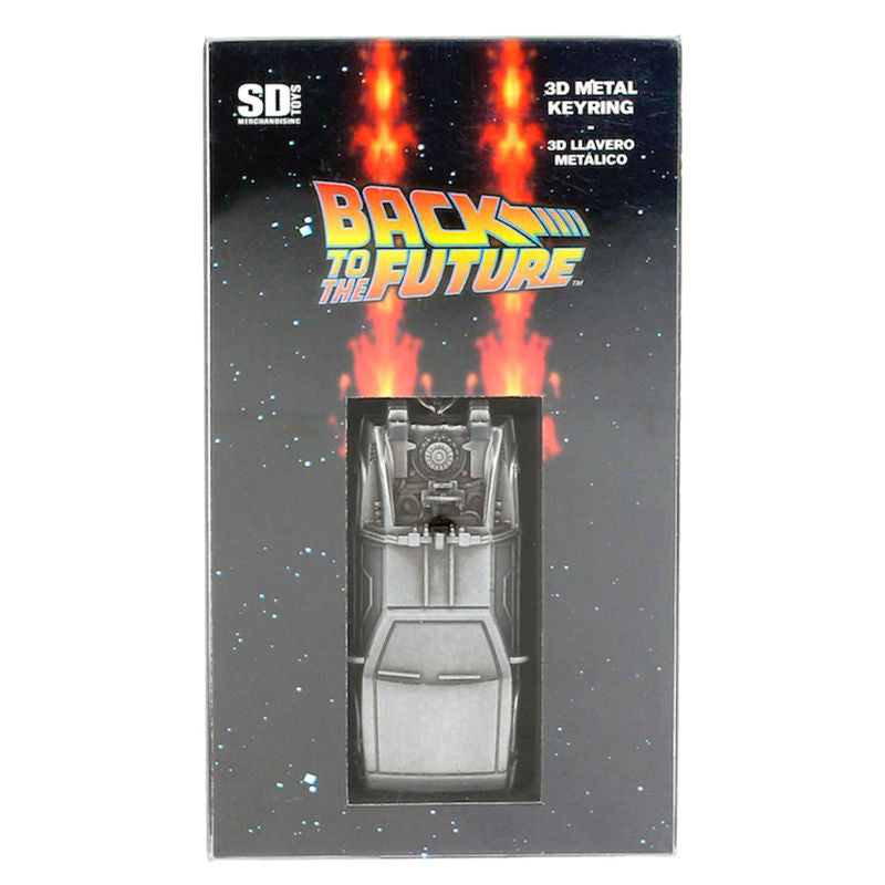 Llavero 3D metálico con forma de DeLorean de Regreso al Futuro - 2