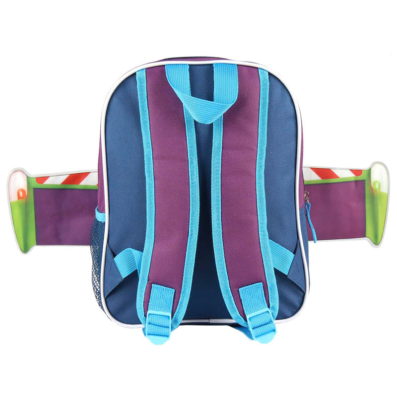 Mochila de Buzz Lightyear de Toy Story con diseño espacial en verde y morado - 3