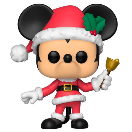 Figura Funko POP! Disney Holiday de Mickey Mouse con gorro navideño y campana - 2
