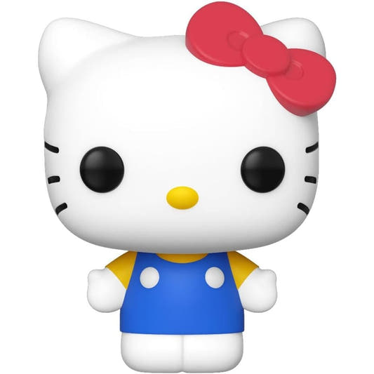 Figura Funko POP de Hello Kitty con lazo rojo y vestido azul