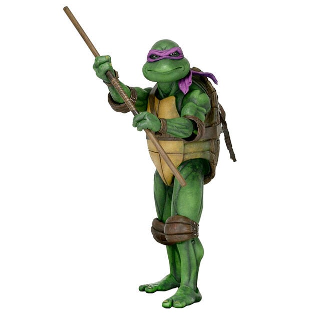 Figura articulada de Donatello de Tortugas Ninja con bastón