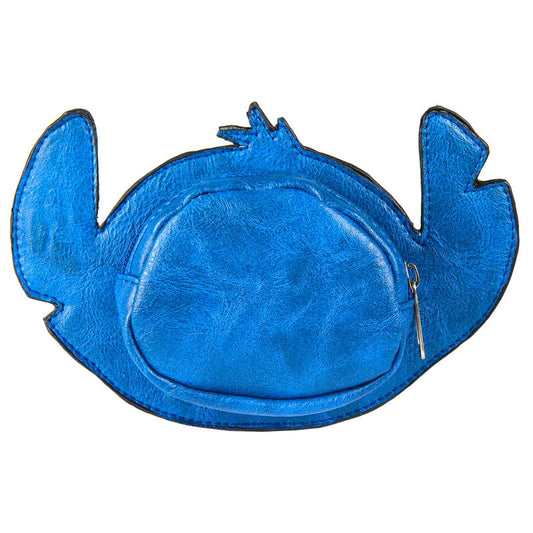 Monedero azul de Stitch Disney con orejas rosas brillantes - 4