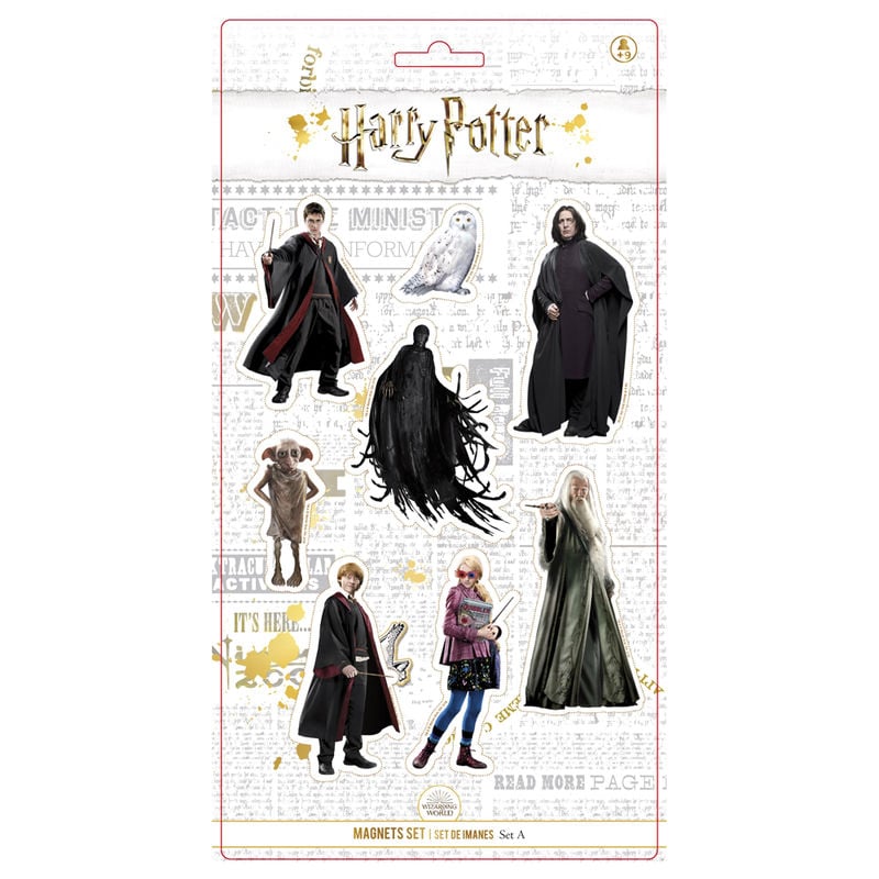 Blister con 8 imanes de personajes de Harry Potter