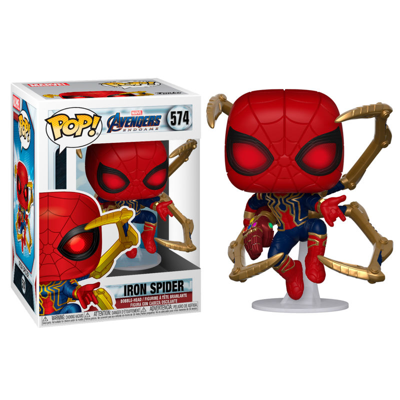 Figura Funko POP! de Iron Spider con Nano Guantelete y brazos mecánicos dorados - 2