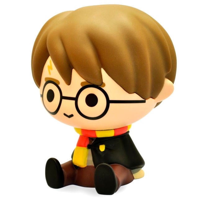 Hucha figura Chibi de Harry Potter con gafas y bufanda