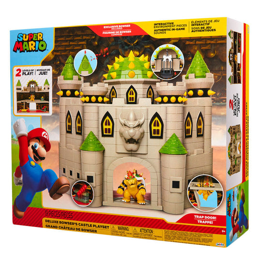 Playset Castillo Bowser Deluxe de Super Mario con figura de Bowser - 10