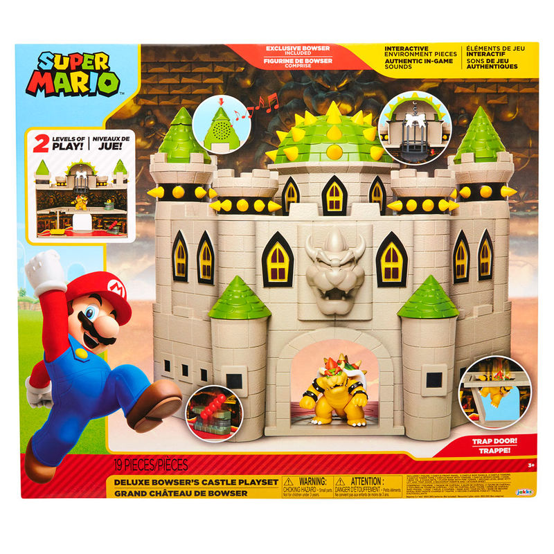 Playset Castillo Bowser Deluxe de Super Mario con figura de Bowser - 11