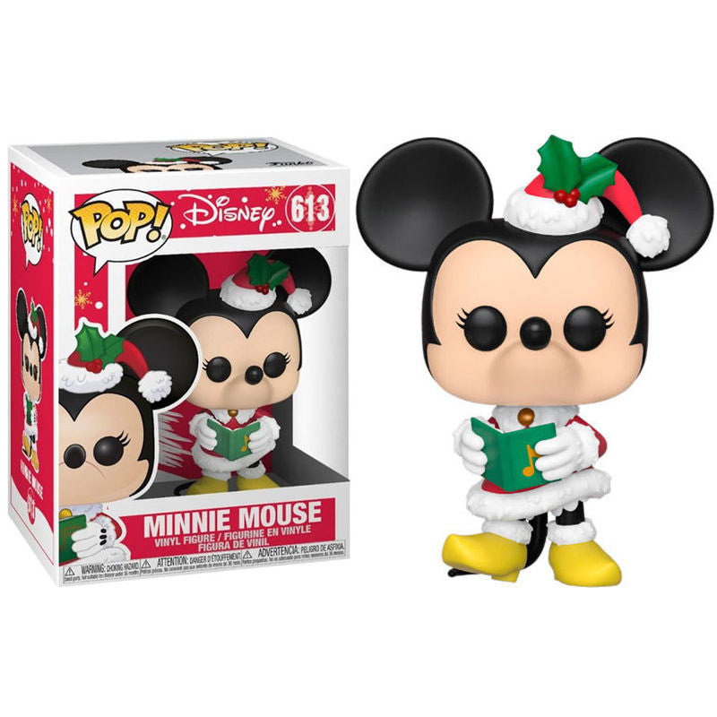 Figura Funko POP! Disney Holiday de Minnie con gorro navideño y libro verde - 2