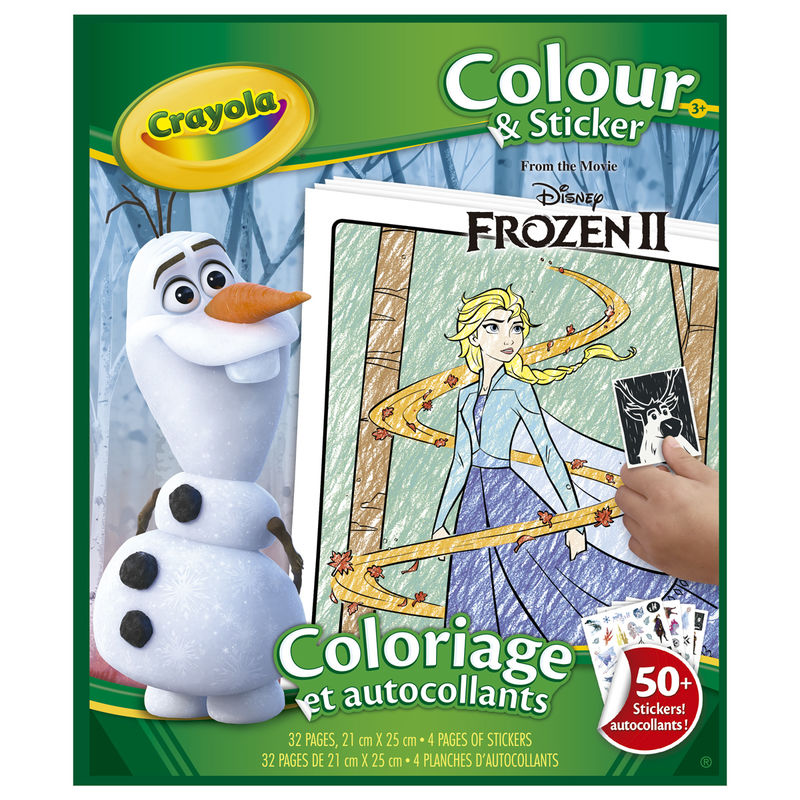 Libro Crayola Frozen 2 para colorear con pegatinas