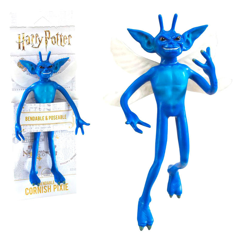 Figura azul maleable Cornish Pixie de Harry Potter con alas - 2