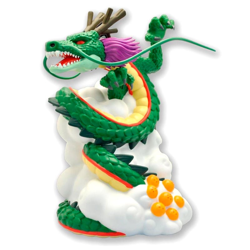Figura hucha Chibi Shenron de Dragon Ball sobre una nube blanca