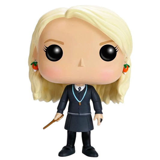 Figura Funko POP de Luna Lovegood con uniforme y varita