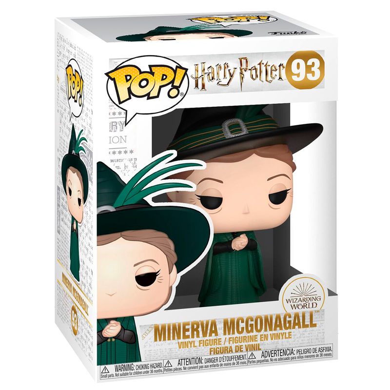 Figura Funko POP! de Minerva McGonagall con sombrero negro y túnica verde - 3