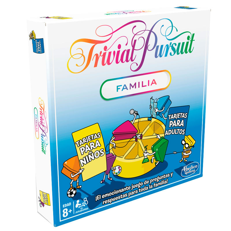 Juego de mesa Trivial Pursuit Familia de Hasbro con tablero, tarjetas y fichas - 3
