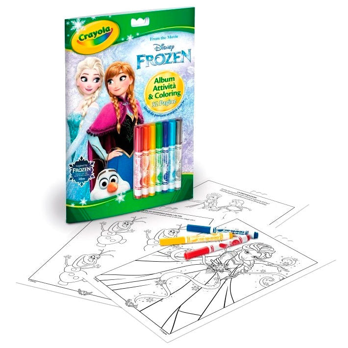 Libro de actividades Frozen 2 de Crayola con 7 rotuladores - 2