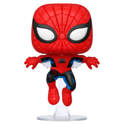 Figura Funko POP! Spider-Man Marvel 80th con base transparente y caja con ventana - 2