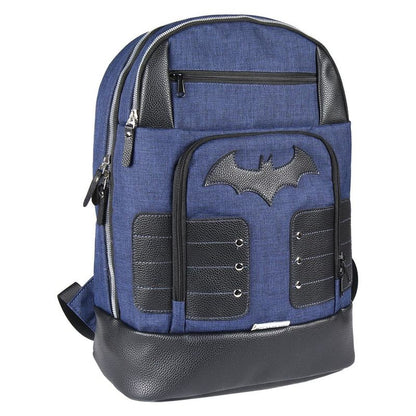 Mochila casual Batman DC Comics azul y negra de 46 cm