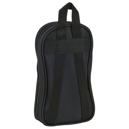 Minimochila negra del F.C. Barcelona con escudo y bolsillo frontal - 3