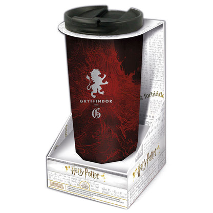 Vaso de viaje de acero inoxidable Harry Potter Gryffindor rojo y negro - 2