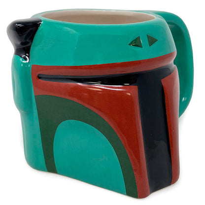 Taza 3D con diseño del casco de Boba Fett - 2
