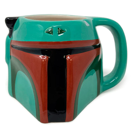 Taza 3D con diseño del casco de Boba Fett