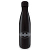 Botella metálica negra de Batman DC Comics con emblema gris