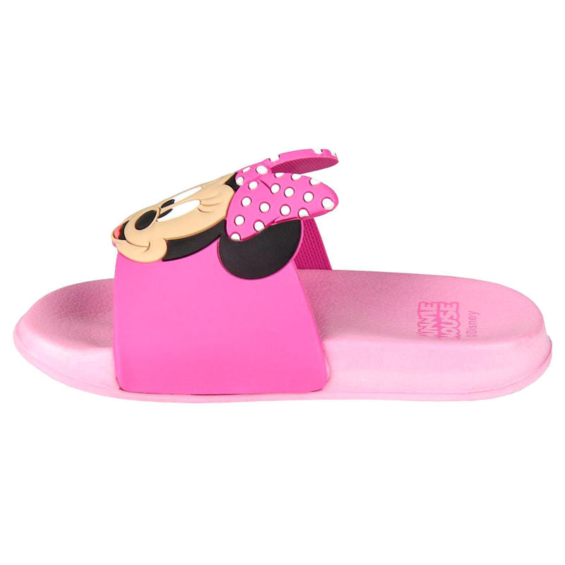 Chanclas rosas de Minnie Disney con lazo de lunares - 4