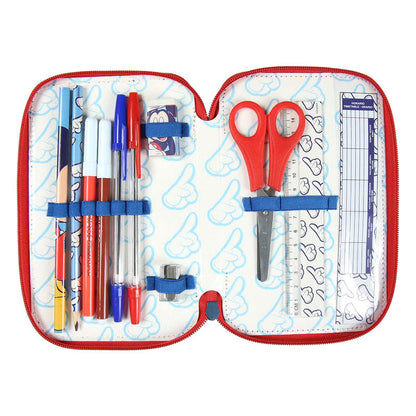 Plumier triple Giotto de Mickey Disney en azul y rojo - 4