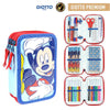Plumier triple Giotto de Mickey Disney en azul y rojo