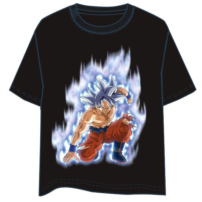 Camiseta negra de Goku Ultra de Dragon Ball con estampado frontal - 3