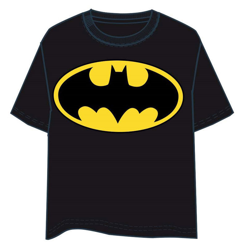 Camiseta negra de Batman DC Comics con emblema amarillo - 2