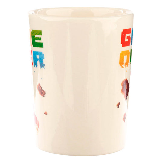 Taza de cerámica Game Over con asa 3D de mando - 3
