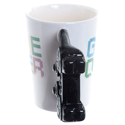 Taza PUCKATOR Game Over con asa 3D de mando - 5