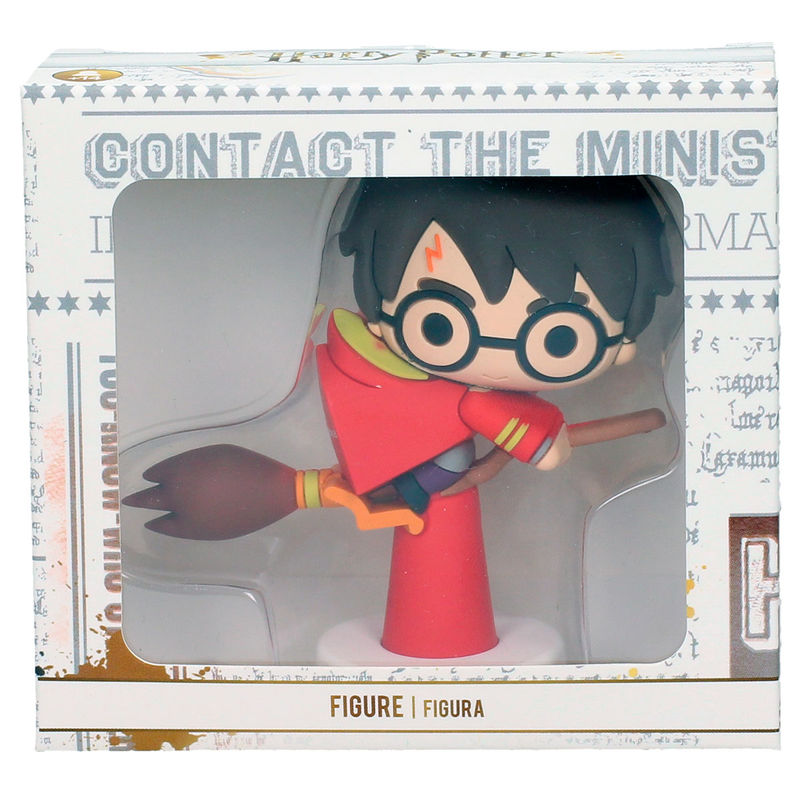 Figura mini de Harry Potter en escoba de Quidditch sobre una base - 2