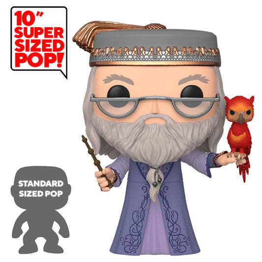 Figura Funko POP! de Albus Dumbledore con Fawkes en caja con ventana - 2