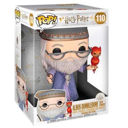 Figura Funko POP! de Albus Dumbledore con Fawkes en caja con ventana - 3