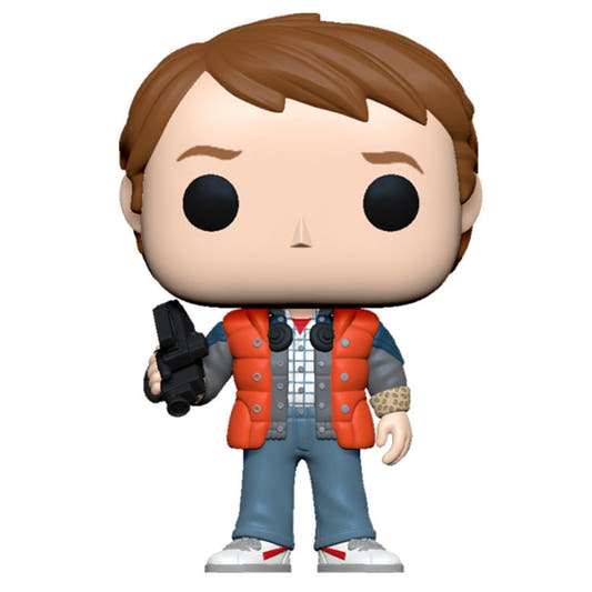 Figura Funko POP! de Marty McFly con chaleco acolchado rojo
