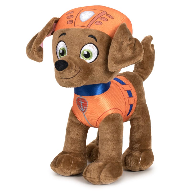 Peluche de Zuma de PAW Patrol con uniforme naranja