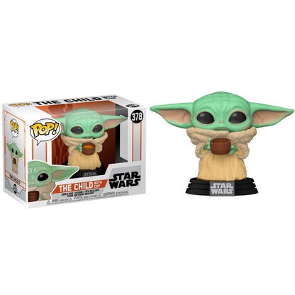 Figura Funko POP! de The Child con taza sobre base Star Wars - 2