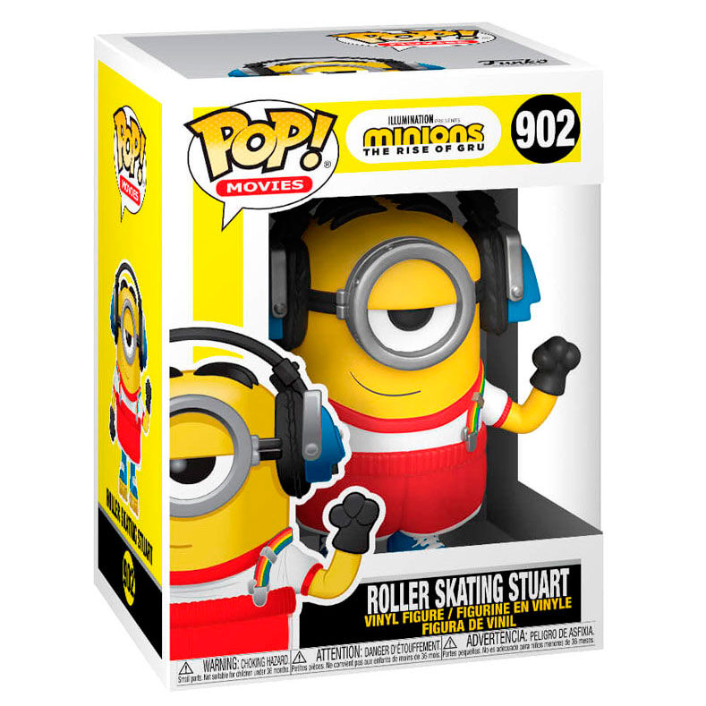 Figura Funko POP de Stuart de Minions 2 con auriculares y patines - 3