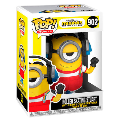 Figura Funko POP de Stuart de Minions 2 con auriculares y patines - 3