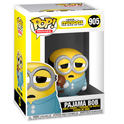 Figura Funko POP Pajama Bob con pijama azul y osito marrón - 3