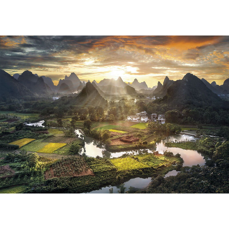 Puzzle Clementoni de 2000 piezas con paisaje montañoso de China - 2
