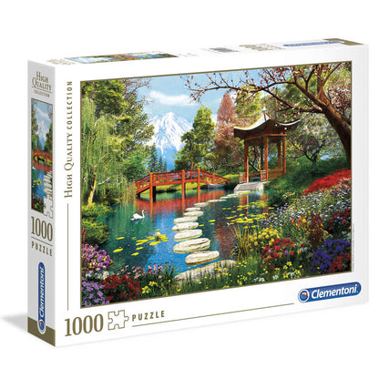 Puzzle Clementoni Fuji Garden con jardín, estanque y monte Fuji
