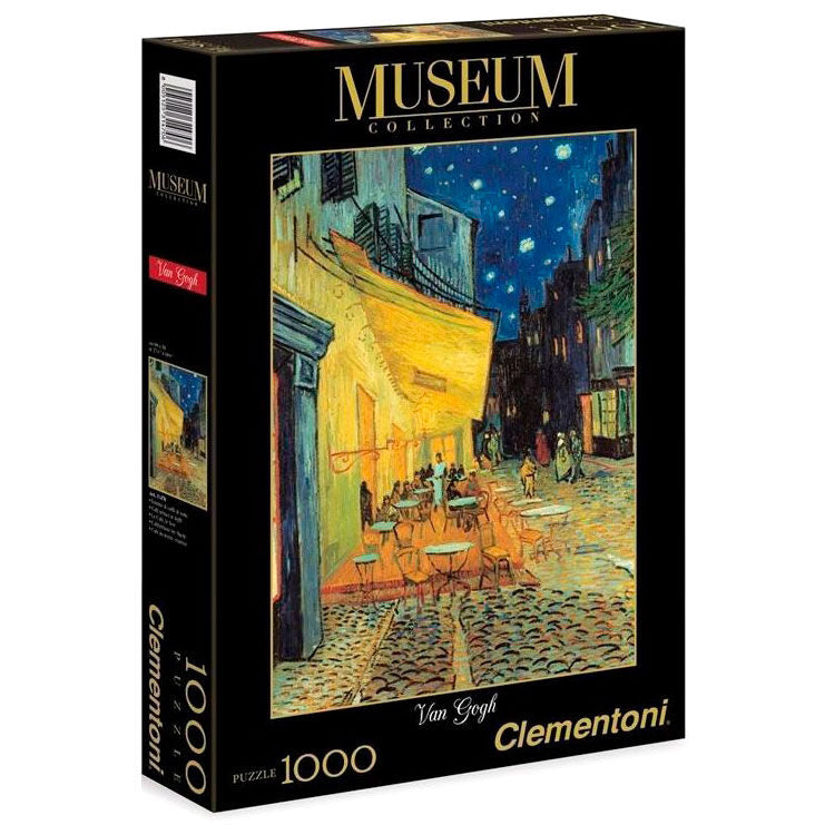 Puzzle Clementoni de Terraza de Café por la Noche de Van Gogh, 1000 piezas