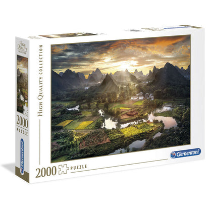 Puzzle Clementoni de 2000 piezas con paisaje montañoso de China