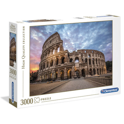 Puzzle Clementoni de 3000 piezas con imagen del Coliseo al amanecer