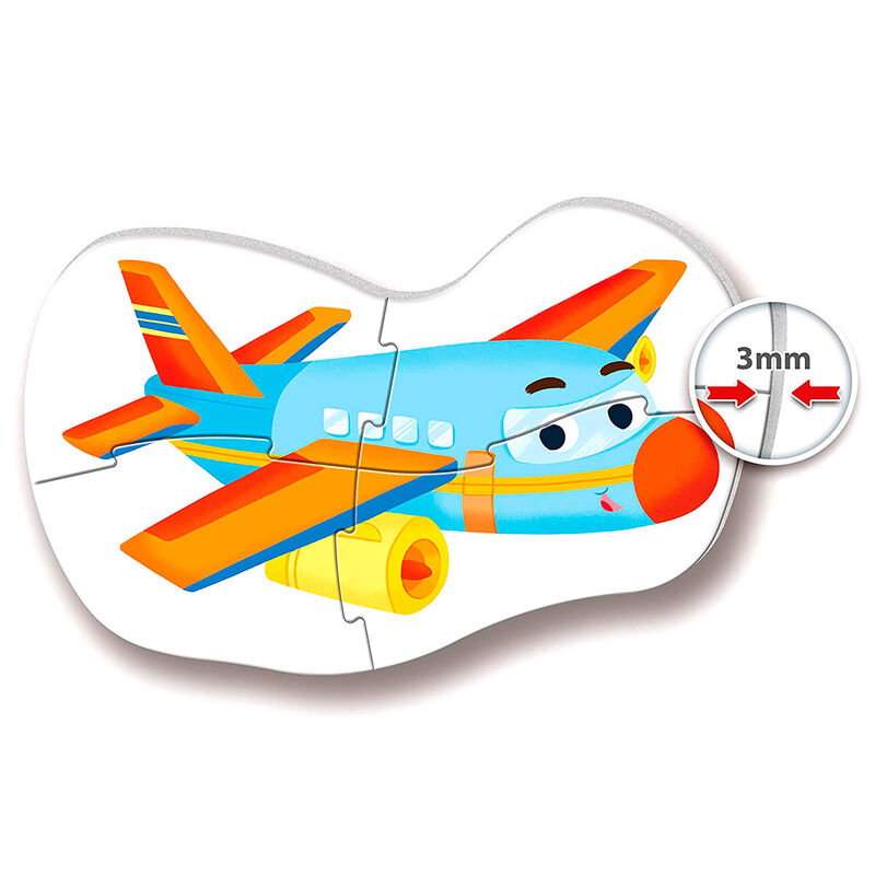 Set Clementoni My First Puzzles de medios de transporte con cuatro puzzles de silueta - 2