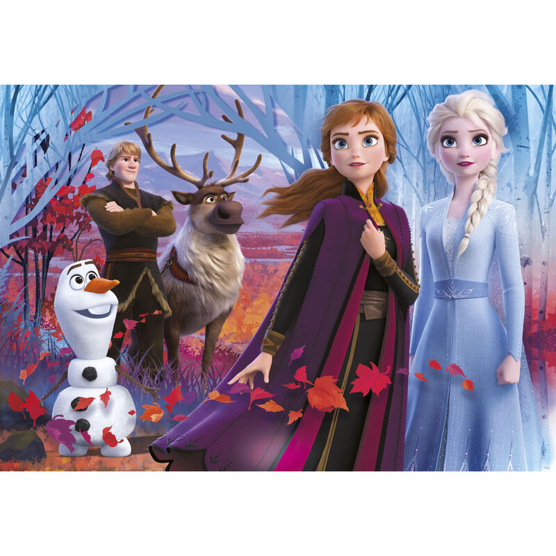 Puzzle Frozen II de Disney con Anna, Elsa, Olaf, Kristoff y Sven - 2