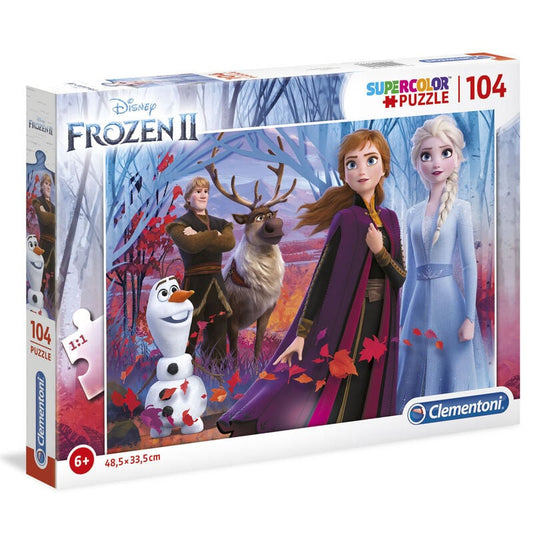 Puzzle Frozen II de Disney con Anna, Elsa, Olaf, Kristoff y Sven